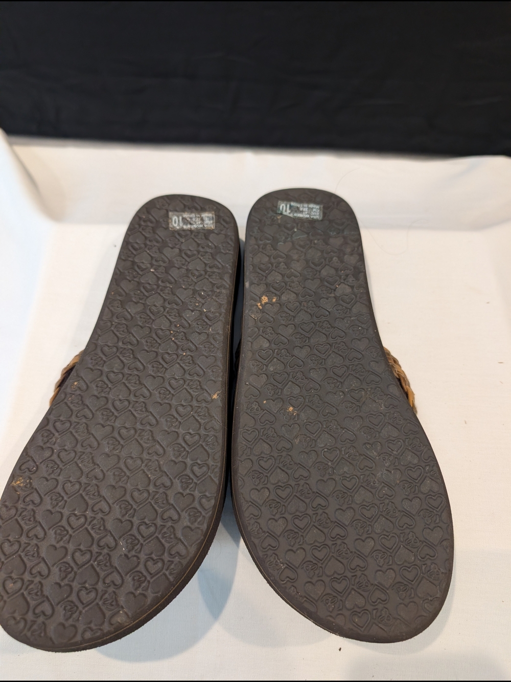 Cobian Women’s Braided Tan and Brown Flip Sandals - Picture 2 of 2